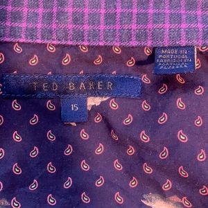 Green Ted Baker small button down shirt